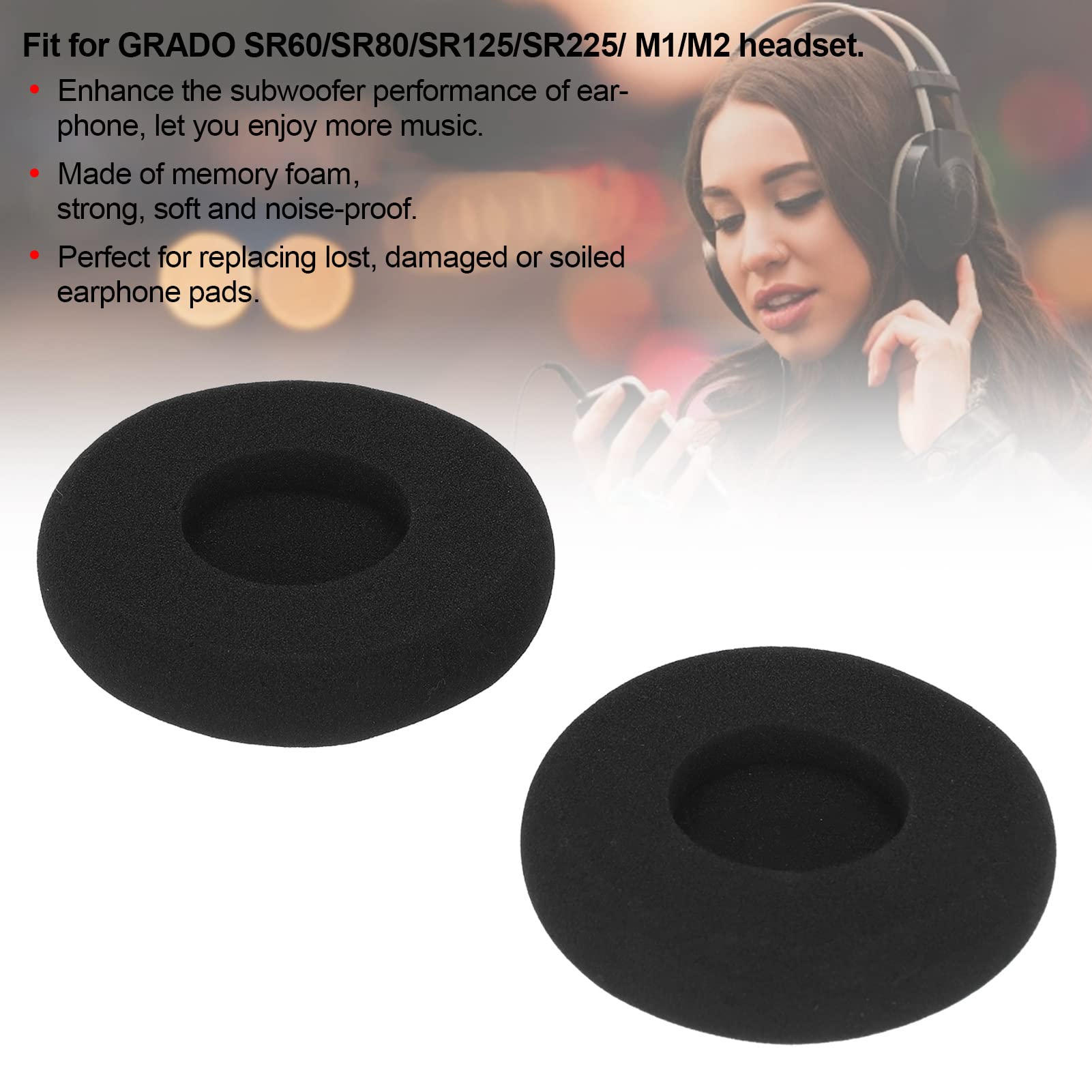 Amazon | 交換用イヤーパッド GRADO SR60 SR80 25 SR225 M1 M2